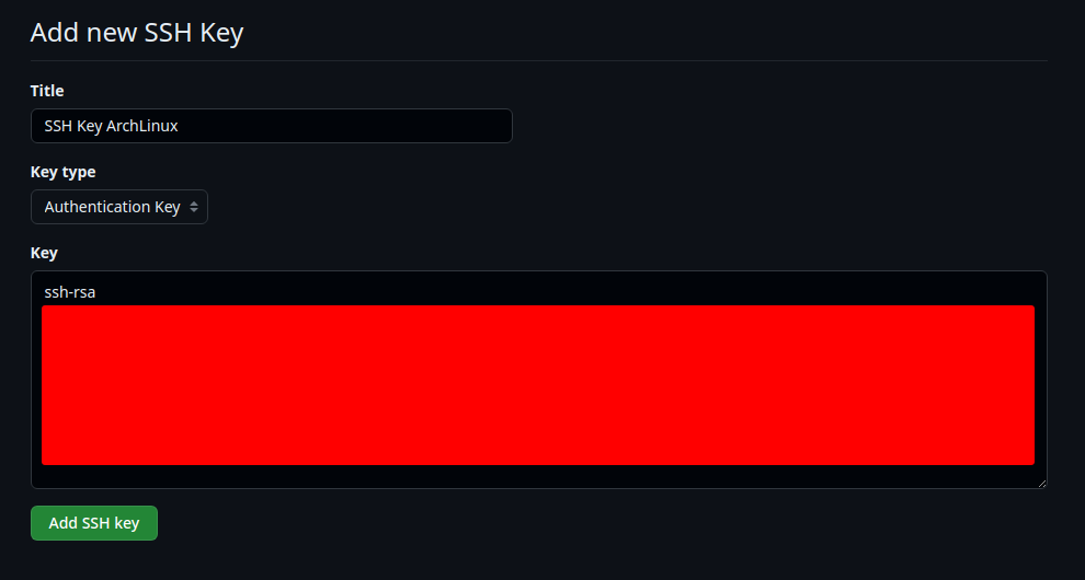 GitHub Add SSH Key