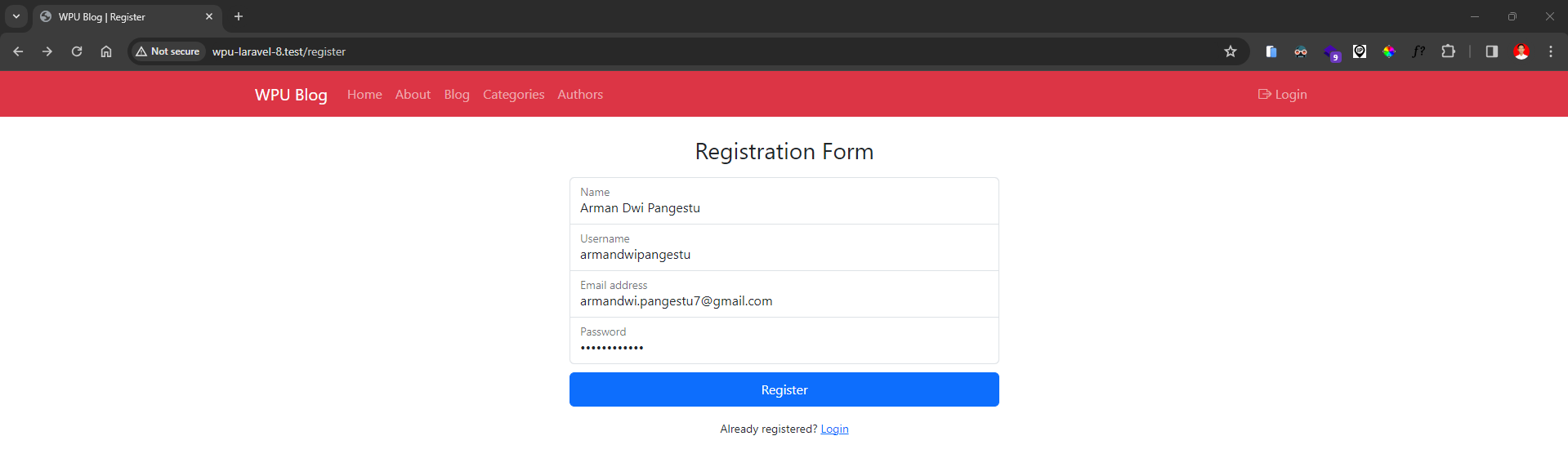 Test Register