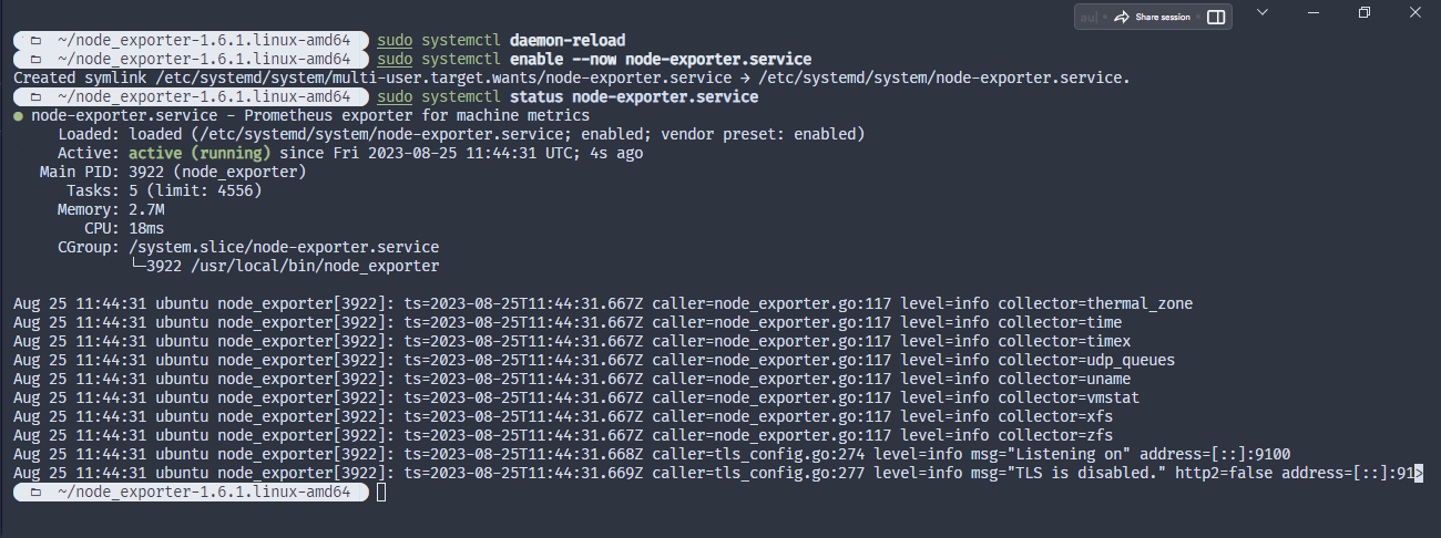 Node Exporter Status