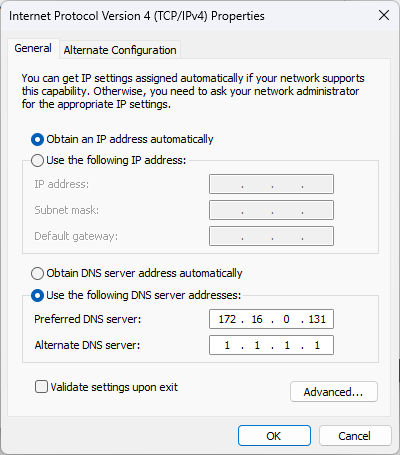 DNS Configure