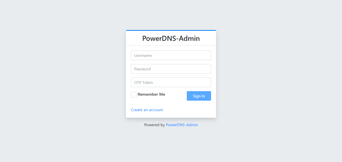 PowerDNS Admin