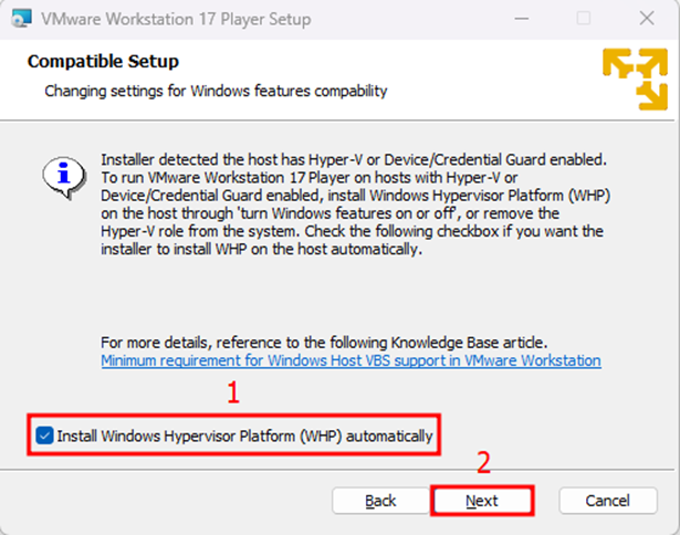 VMware Install Hypervisor