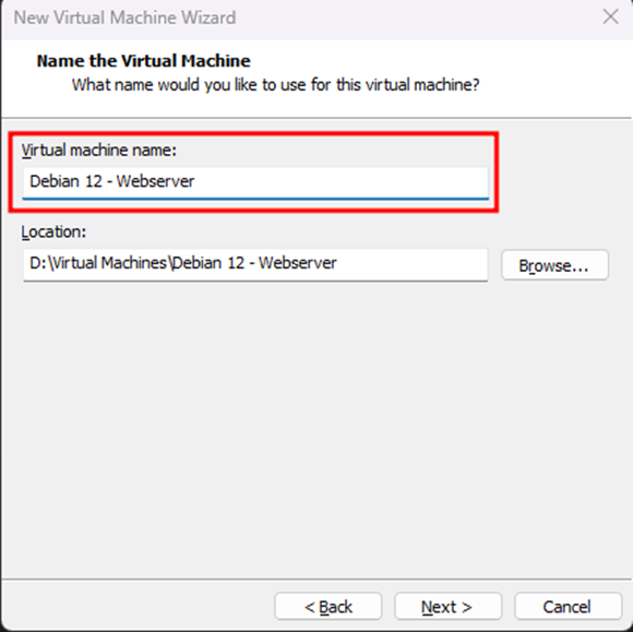 Virtual Machine Name